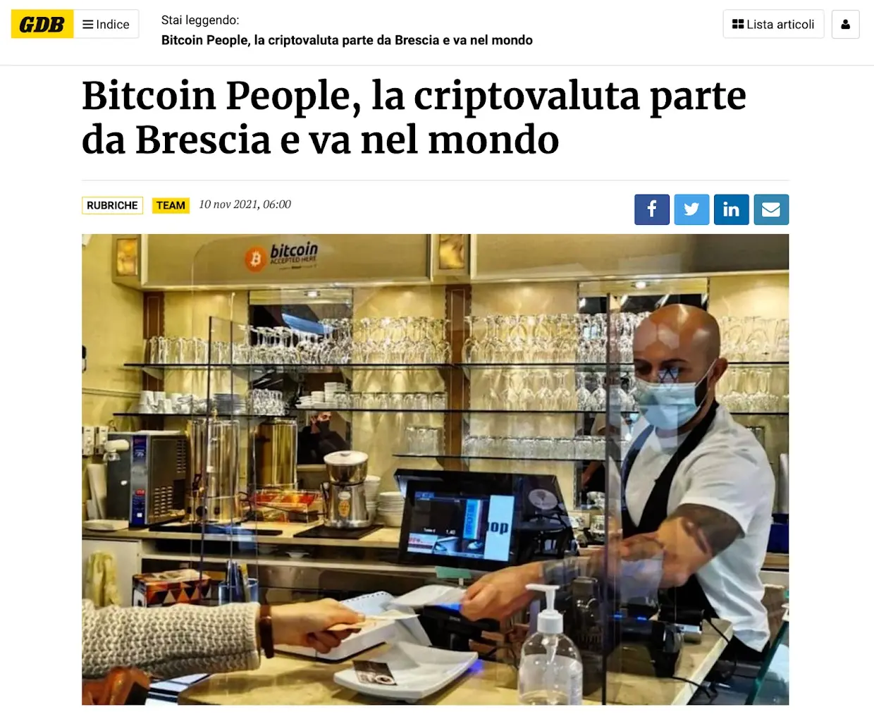 Articolo Bitcoin People
